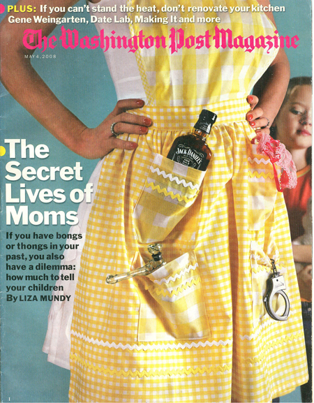 Heart apron on the Washington Post magazine